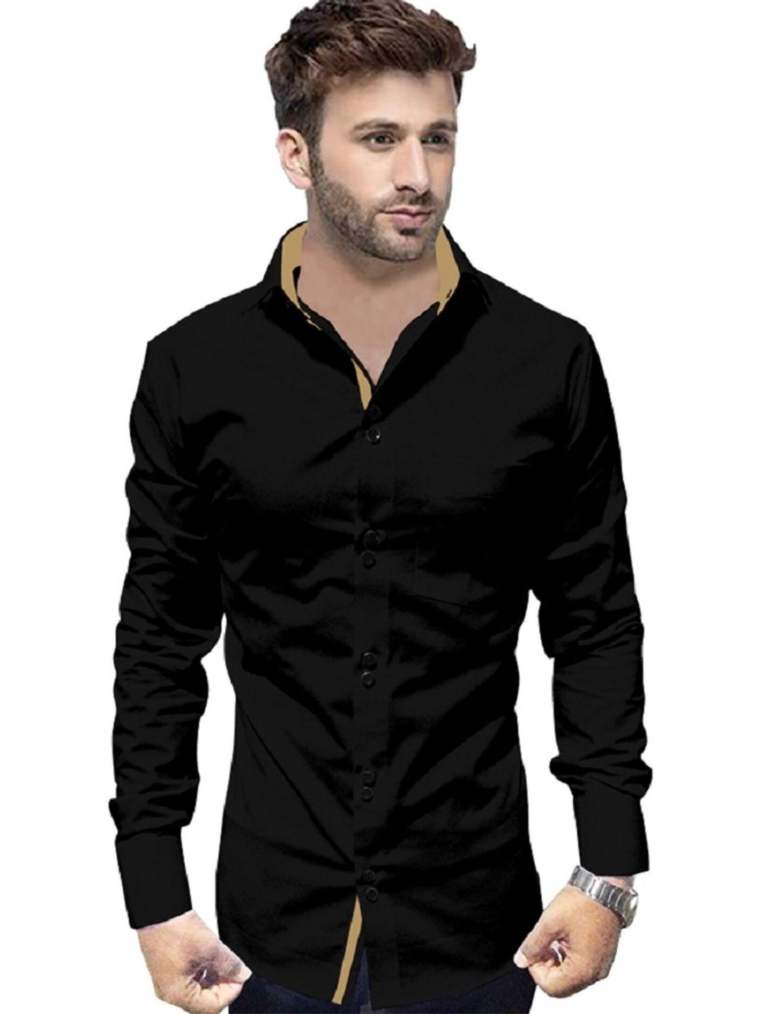Metronaut Men Semi Sheer Formal Shirt