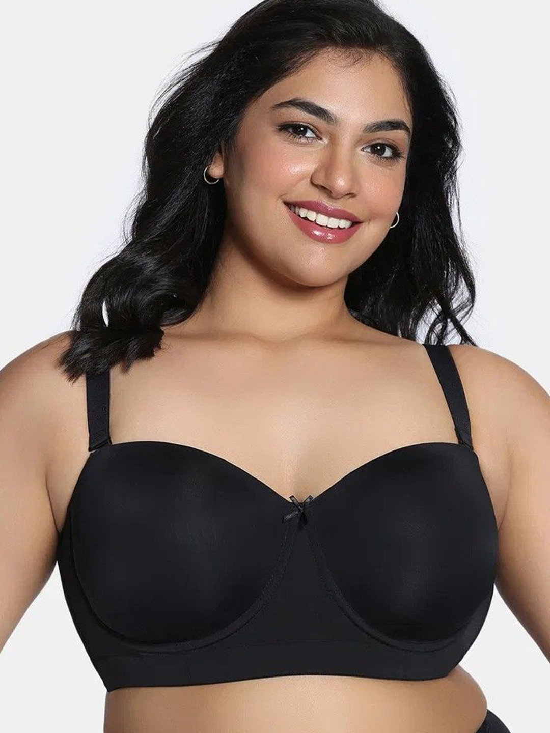 Zivame Bandeau Bra Medium Coverage Underwired Lightly Padded