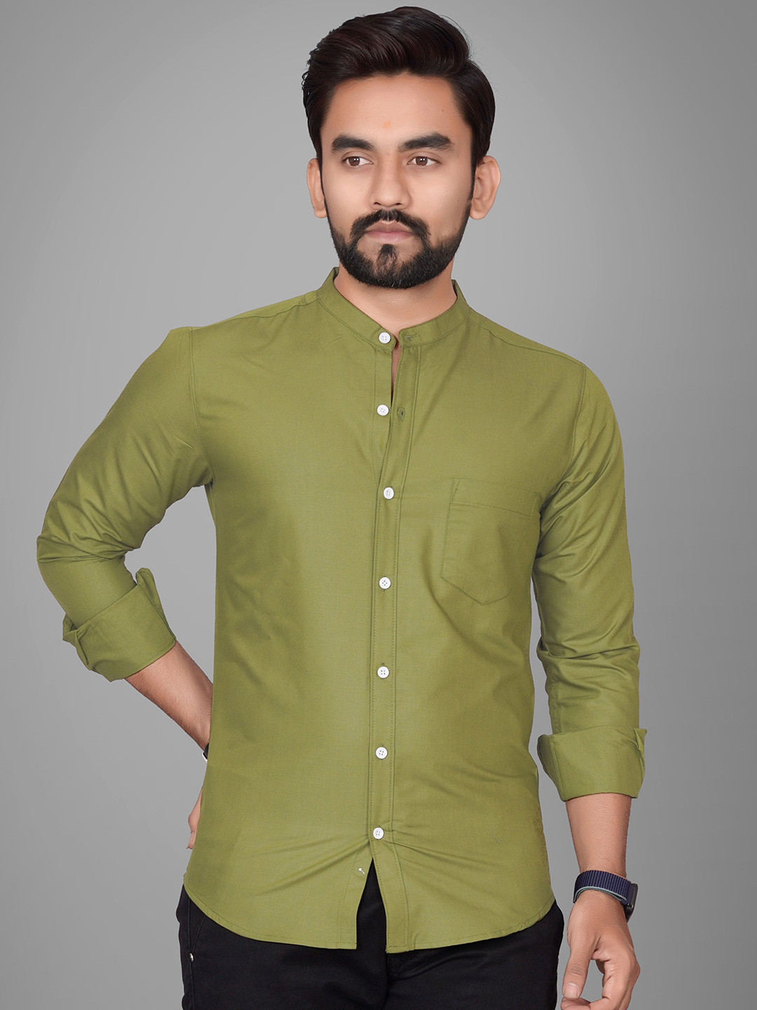Metronaut Men Semi Sheer Formal Shirt
