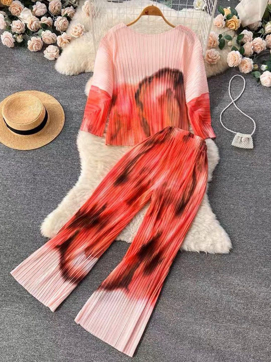 Miss Mosa By Akanksha  Mezze Crinkled Summer Co-Ords