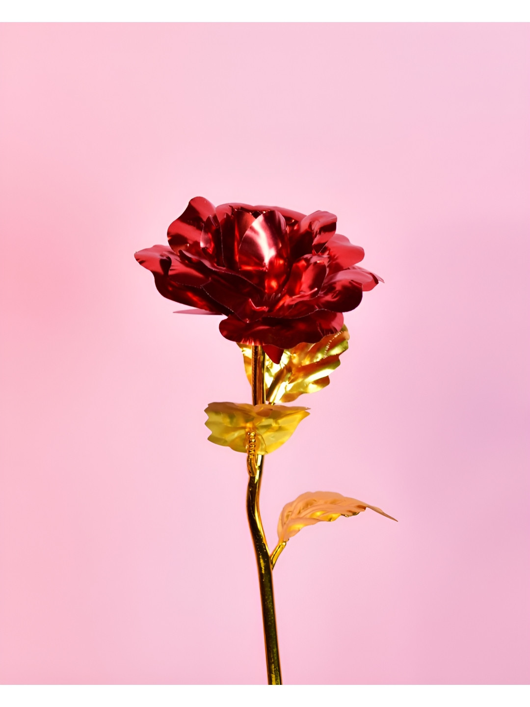 SOWPEACE Scarlet Love Red Plastic Natural Living Room Medium Showpiece - 25 Inches