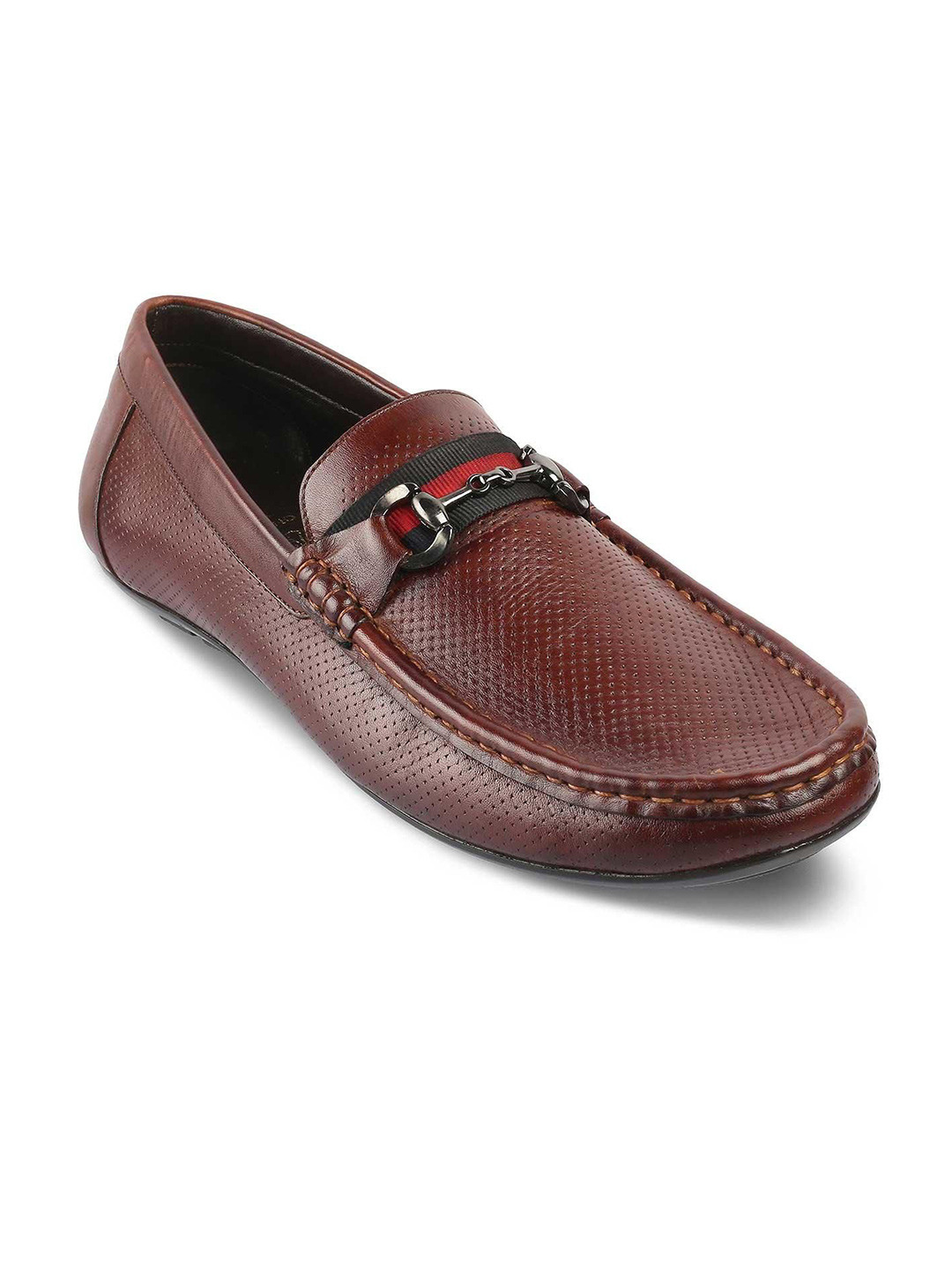 Tresmode The Rottervam Brown Mens Driving Leather Loafer