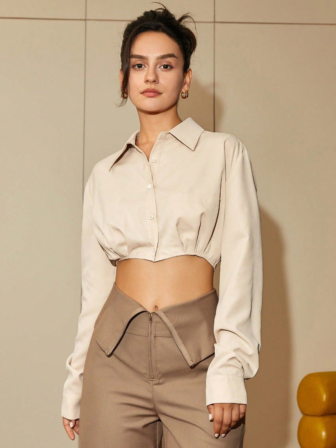 Outzidr Cropped Shirt