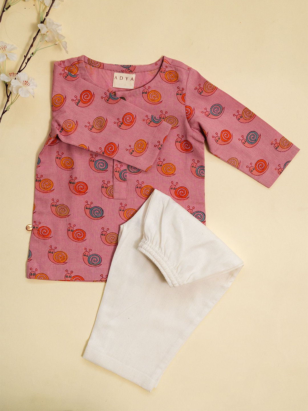 ADYA Unisex Kids Printed Night suit