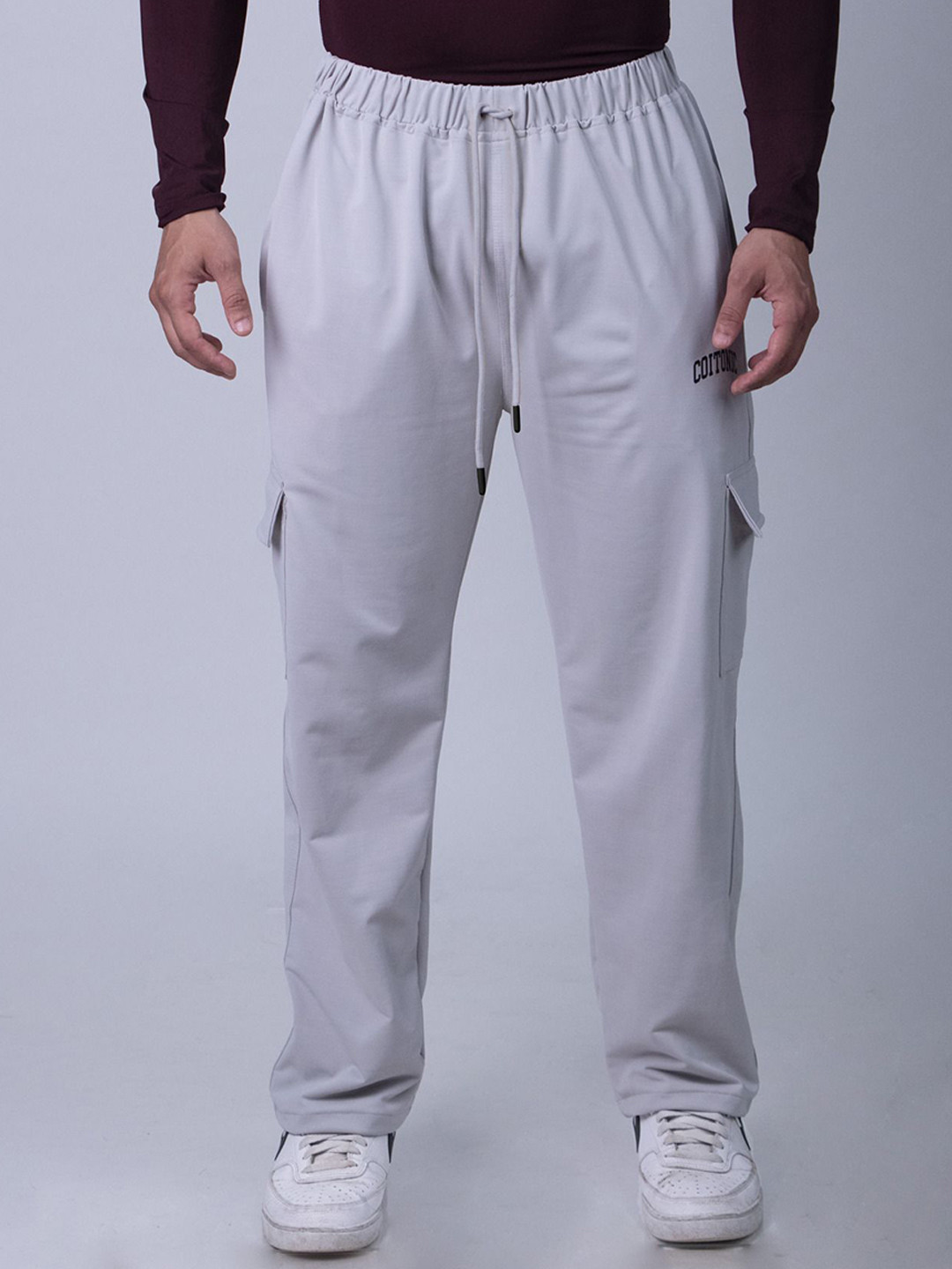 Coitonic Men 4-Way Stretchable Anti Microbial Cargo Track Pants