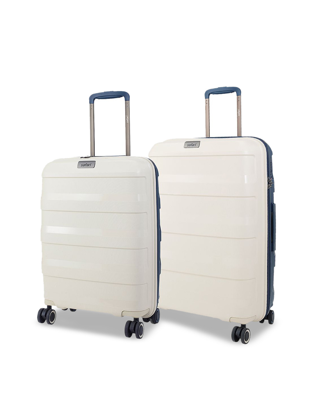 Safari Select Aeroglide Set Of 2 Textured Hard-Sided Small & Medium Trolley Suitcase