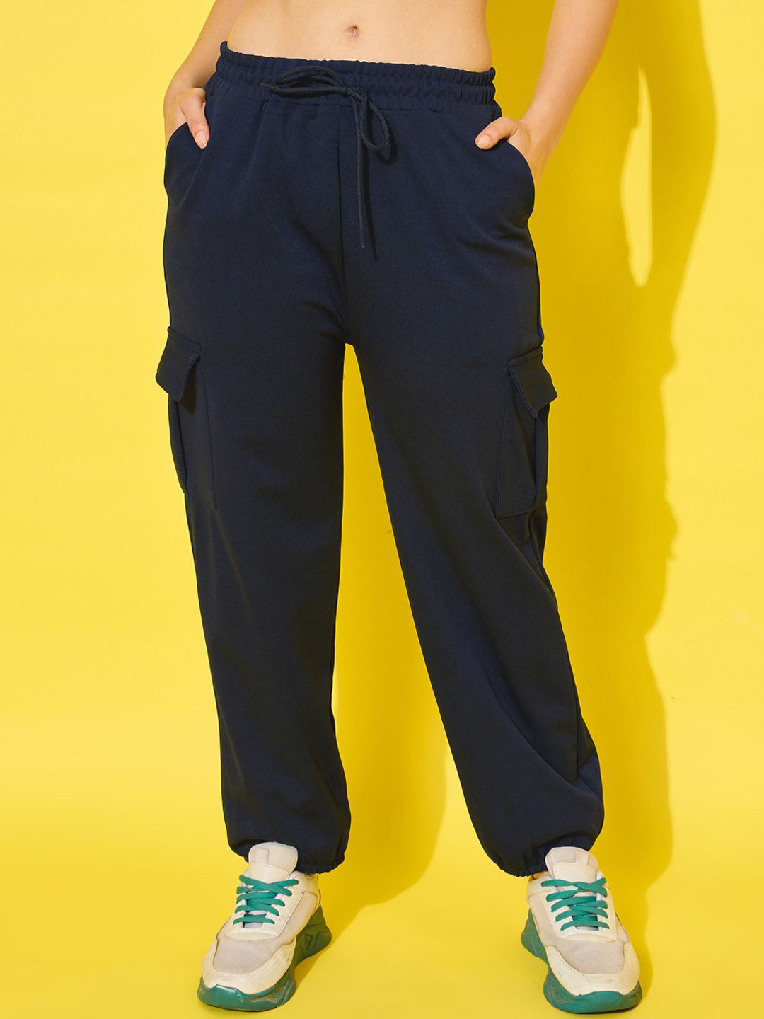 BUY NEW TREND Women Relaxed  Cargo  Trousers