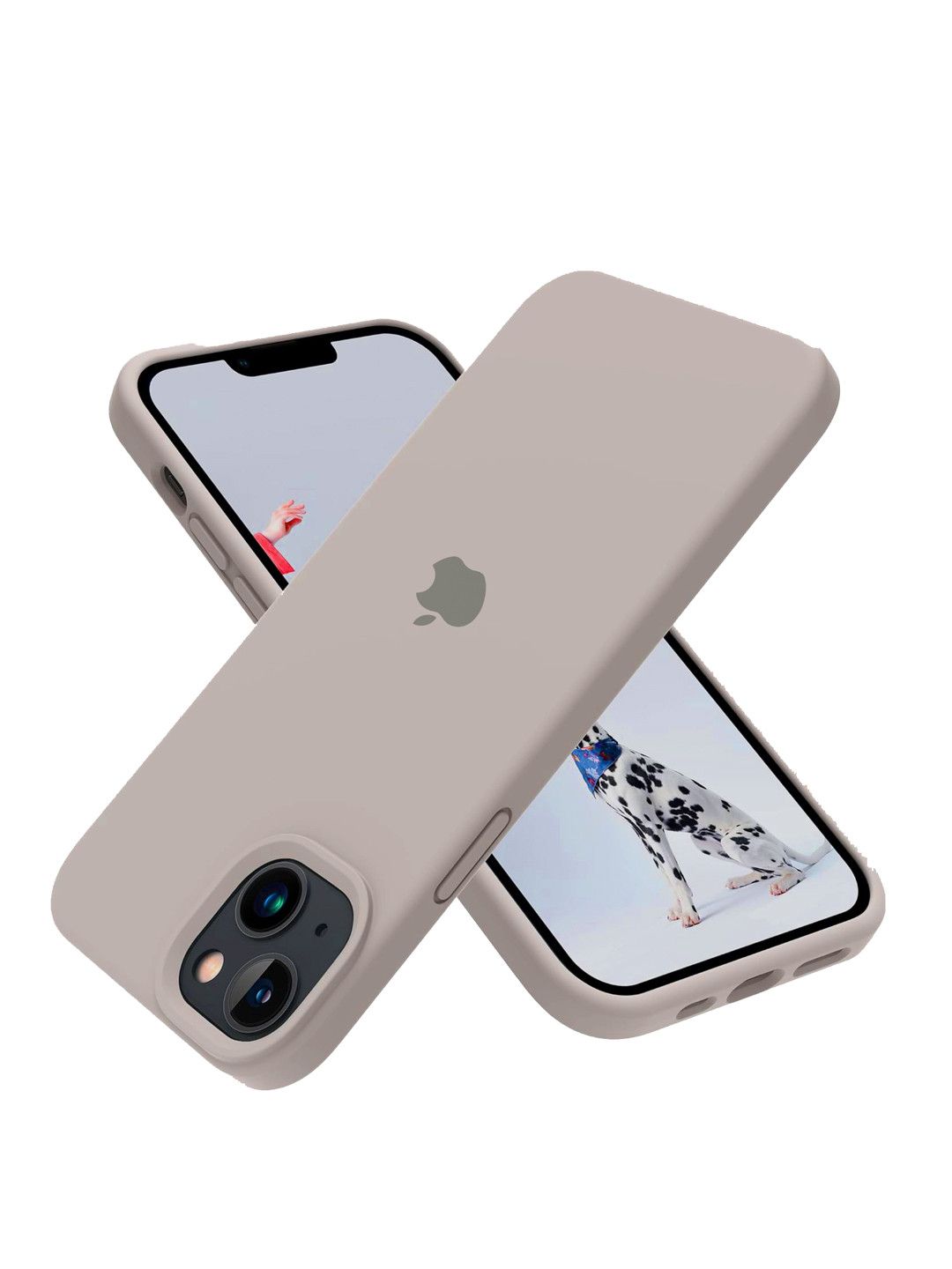 TREEMODA Solid Silicon iPhone 15 Plus Back Case Mobile Accessories