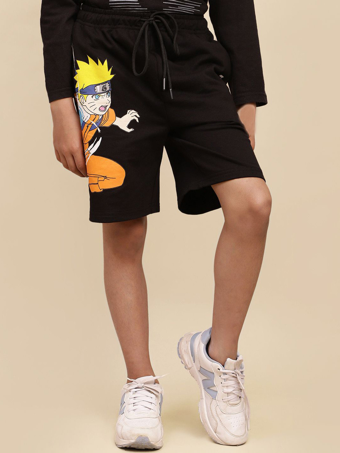 Kids Ville Boys Naruto Printed Shorts