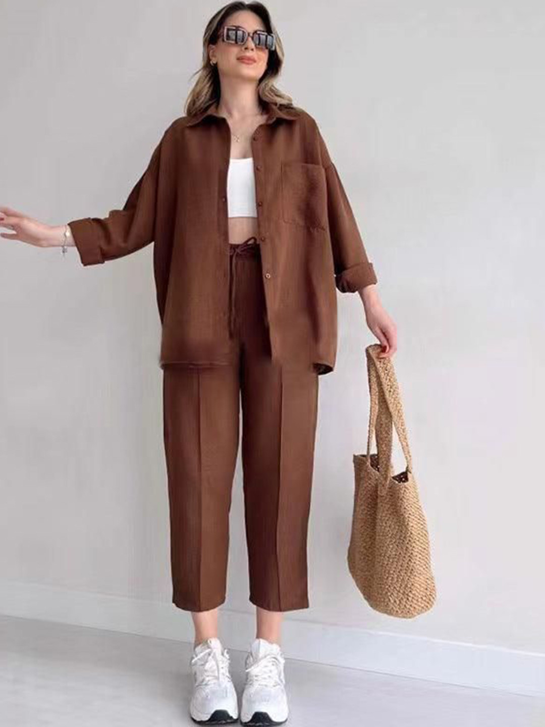 Miss Mosa By Akanksha  Fresha Shirt With Trousers Co-Ords