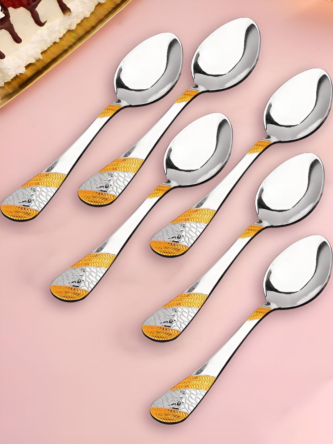 Parage Imperial 6 Pieces Silver-Toned Stainless Steel Table Spoon