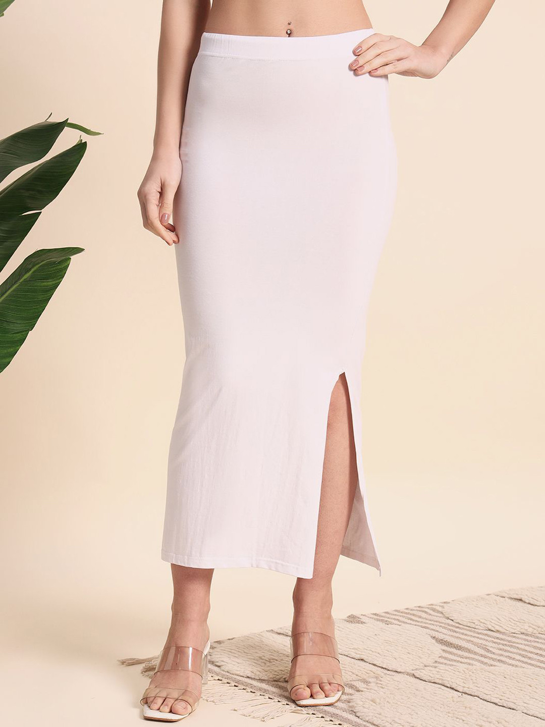 NE STYLE Side Slit High-Rise Stretchable Saree Shapewear