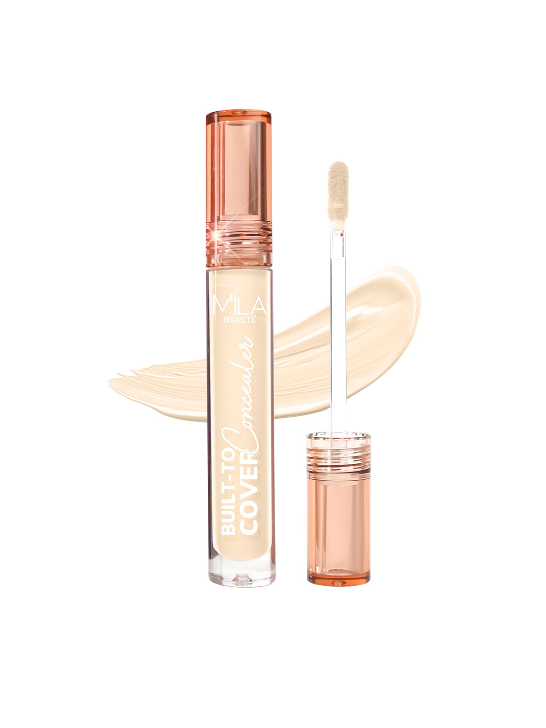 MILA BEAUTE Built To Cover Matte Liquid Concealer With Vitamin E - 4 ml - Light Ivory