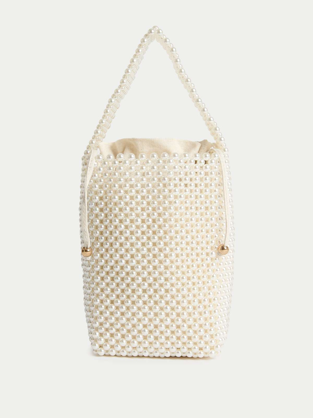 Marks & Spencer Embellished Oversized Shopper Tote Bag with Cut Work