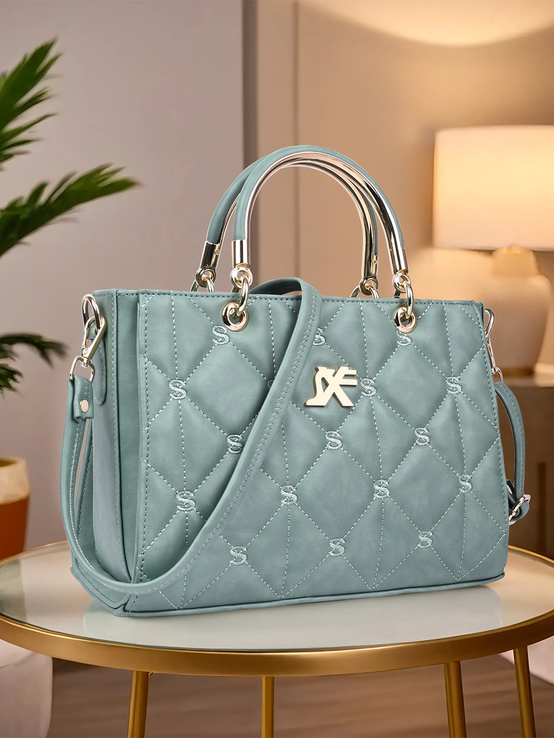 Speed X Fashion Structured Handheld Bag with Quilted