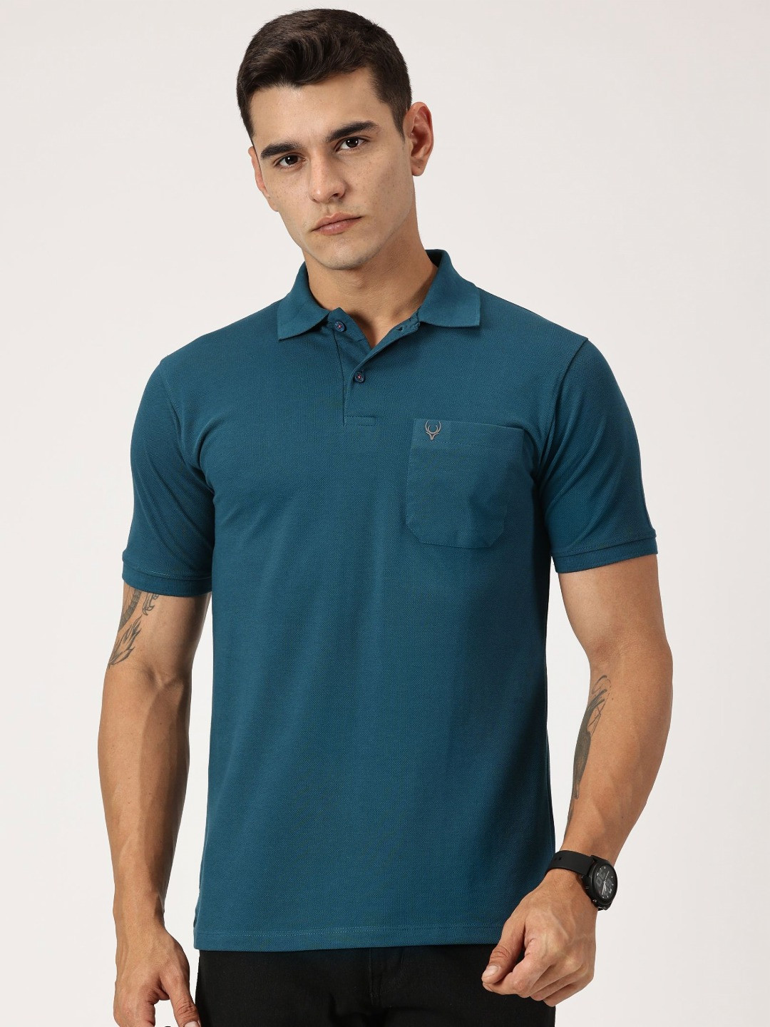 RAVINIK Men Printed Pockets T-shirt