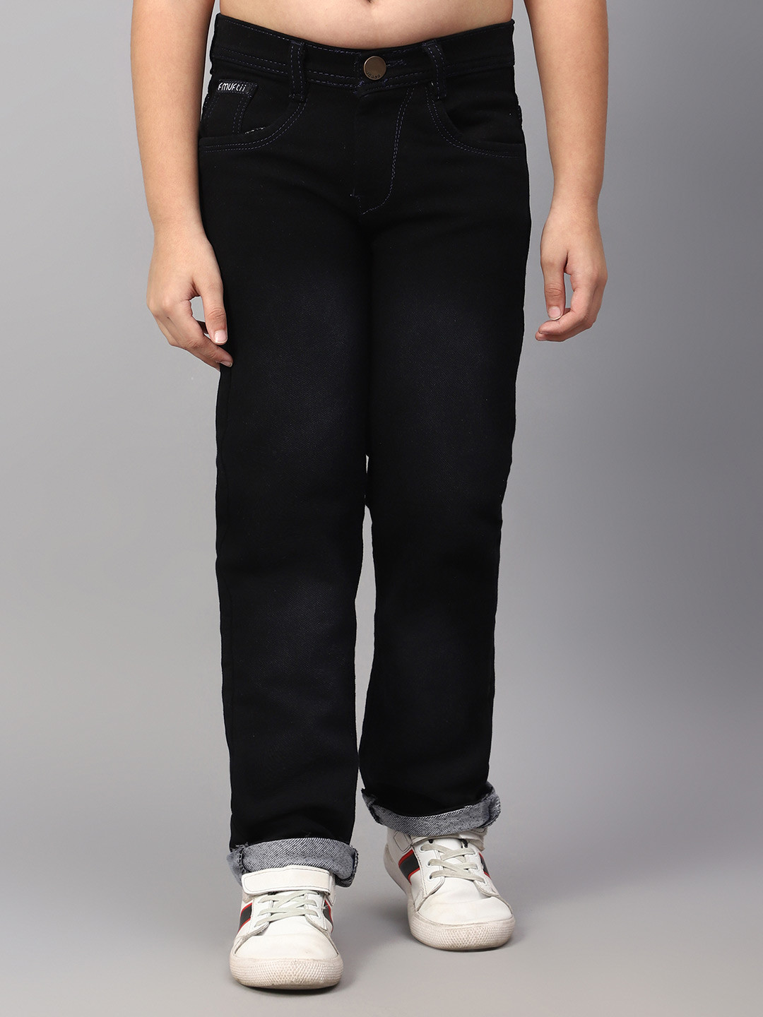 HIGH FAME Boys Low Distress Light Fade Jeans