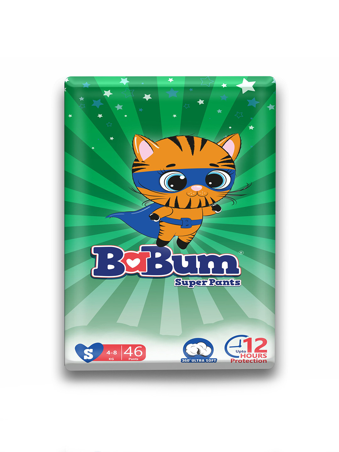 BABUM Super Pants Premium Rash Free Diapers - S - 46 Pieces