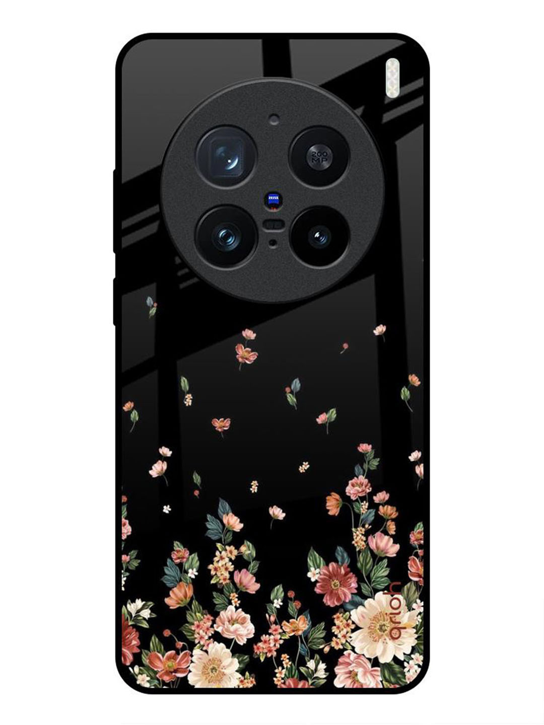QRIOH Floating Floral Printed Vivo X200 Pro 5G Back Case