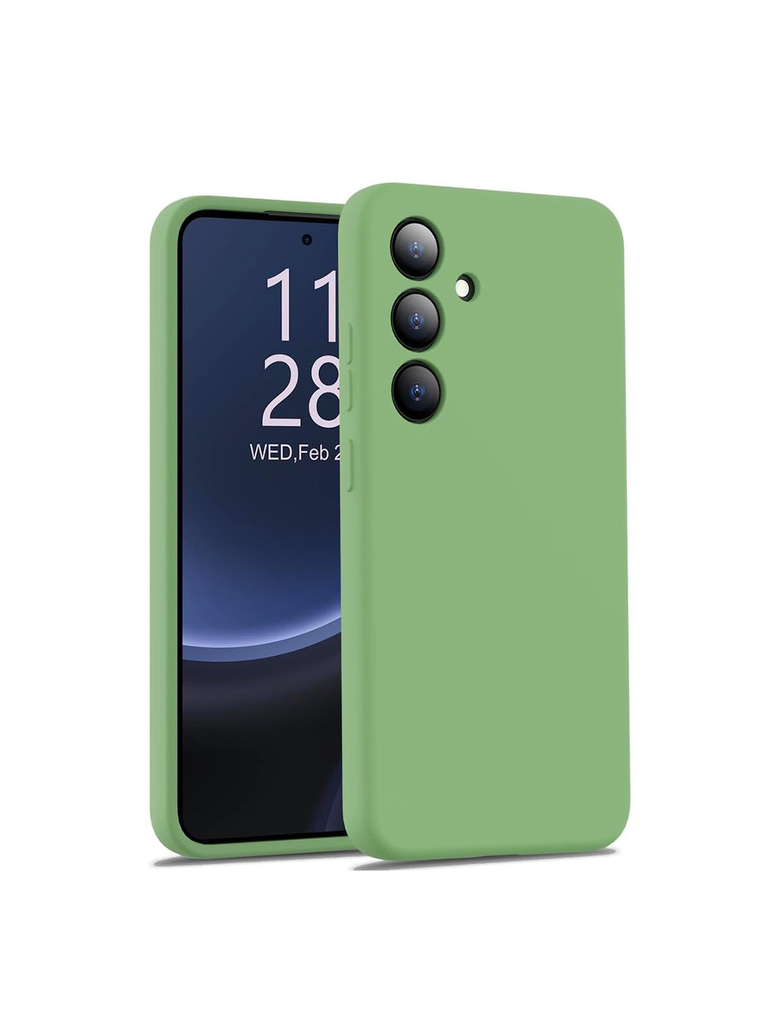 LIRAMARK Liquid Silicone Samsung Galaxy S24 5G Soft Back Cover Case