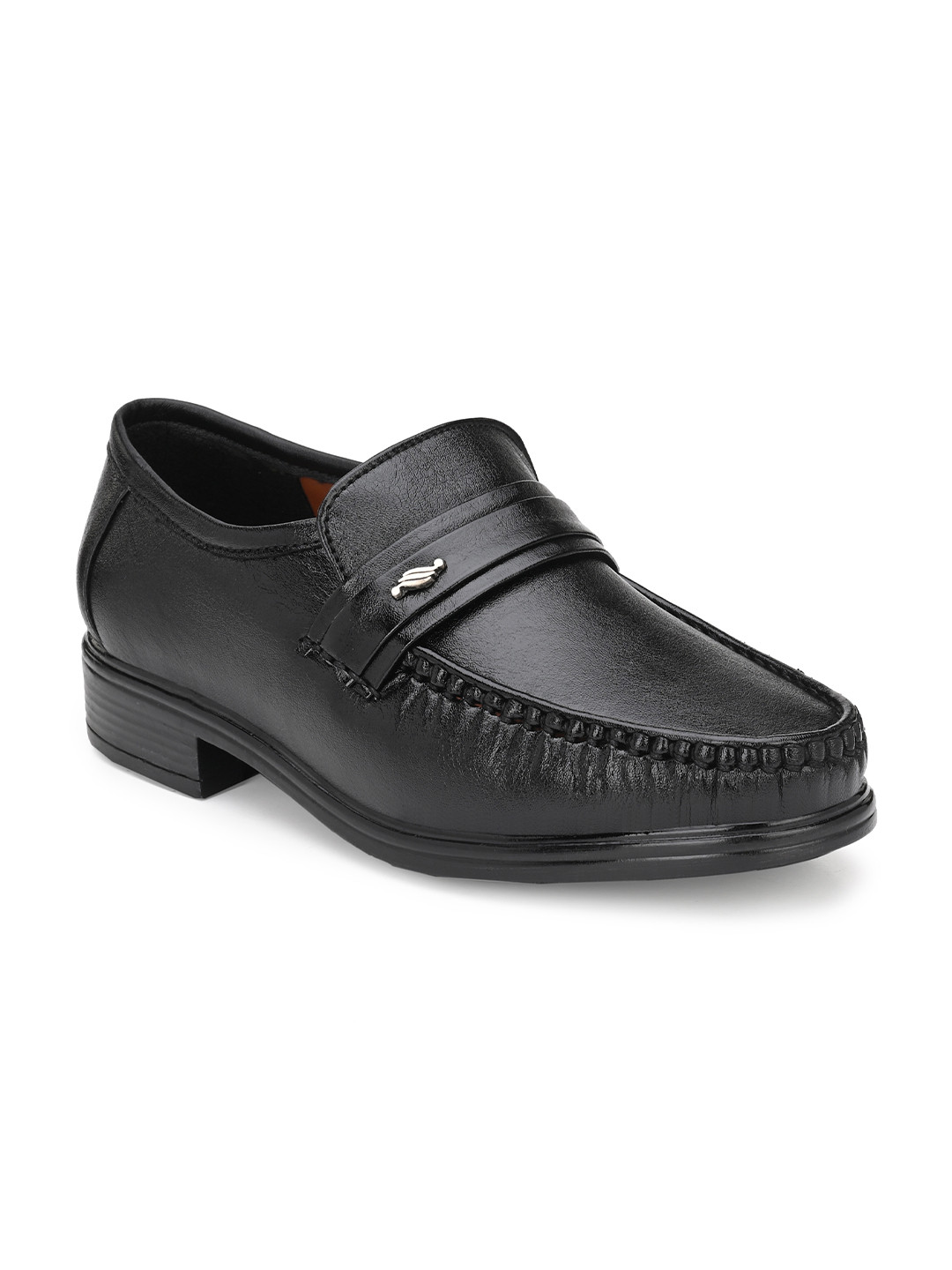 LEEPEETER Men Round Toe Formal Slip-Ons