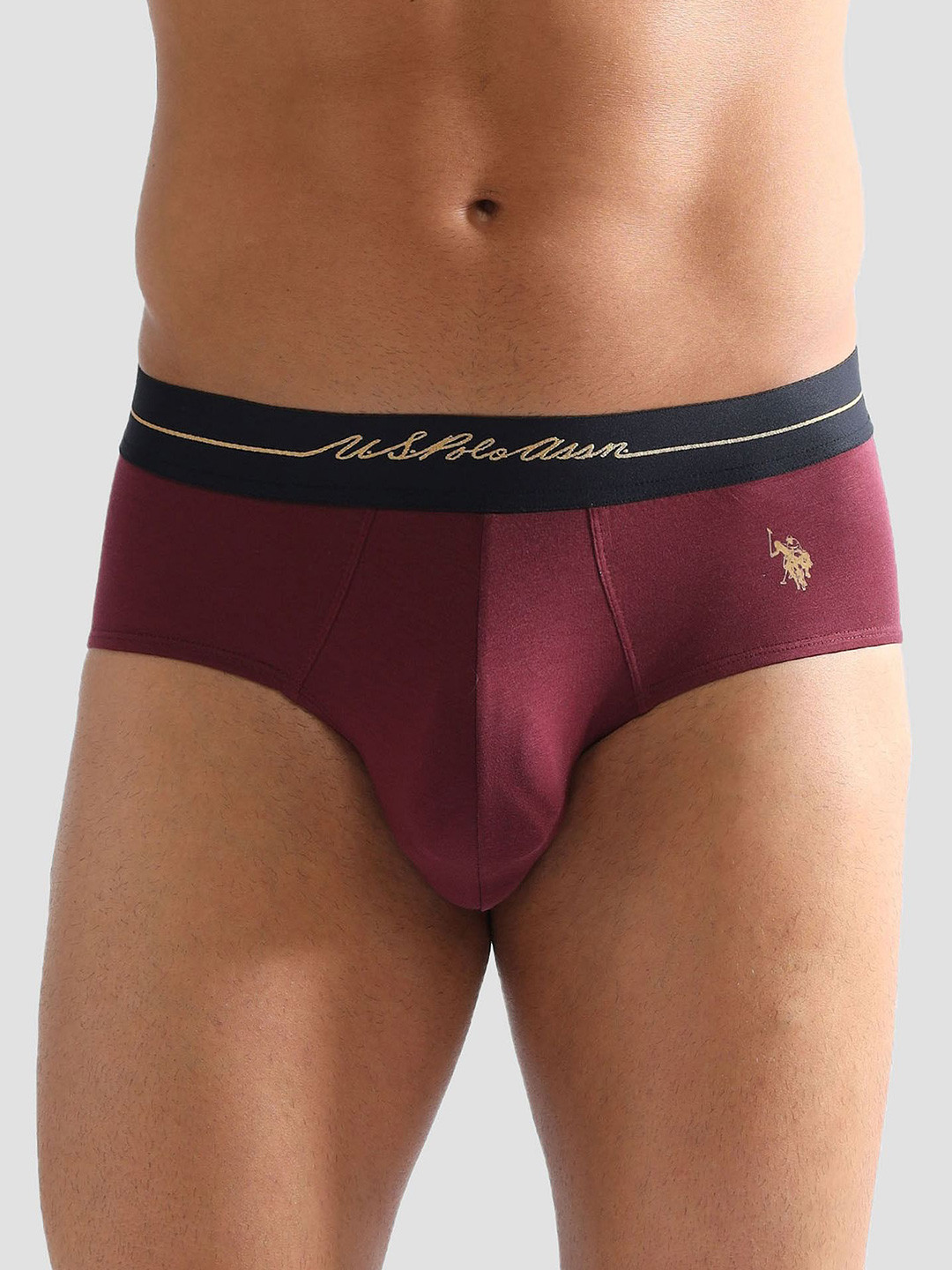 U.S. Polo Assn.Mid Rise Basic Briefs PB004-R04-PL