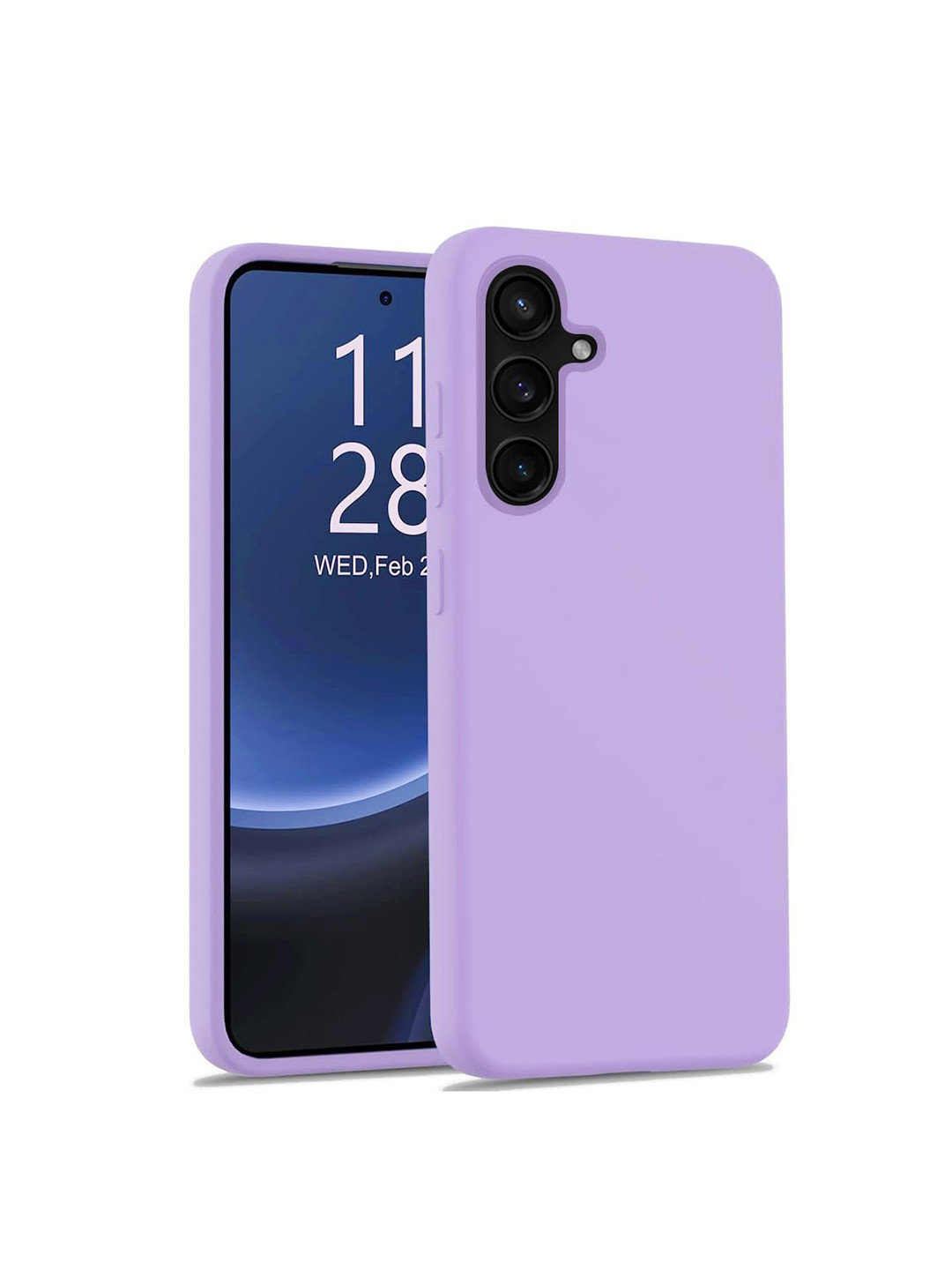LIRAMARK Lavender Samsung Galaxy S23 FE 5G Liquid Silicone Soft Back Cover Case
