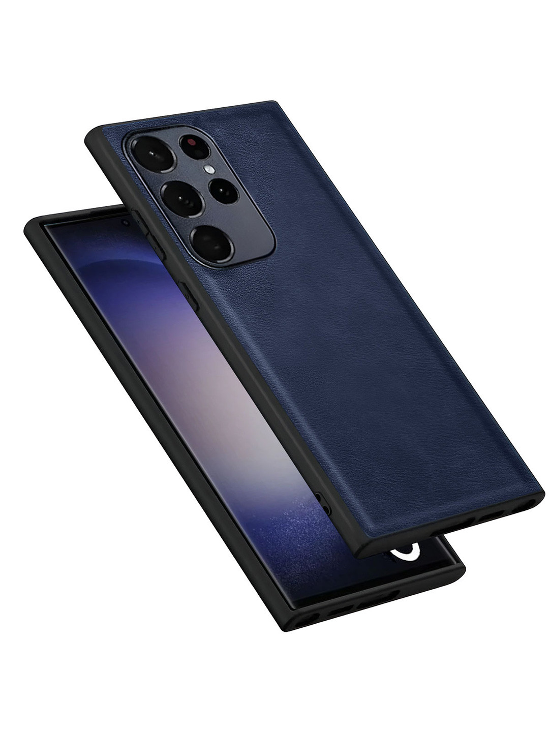 LIRAMARK PU Leather Flexible Back Case Cover Designed for Samsung Galaxy S23 Ultra