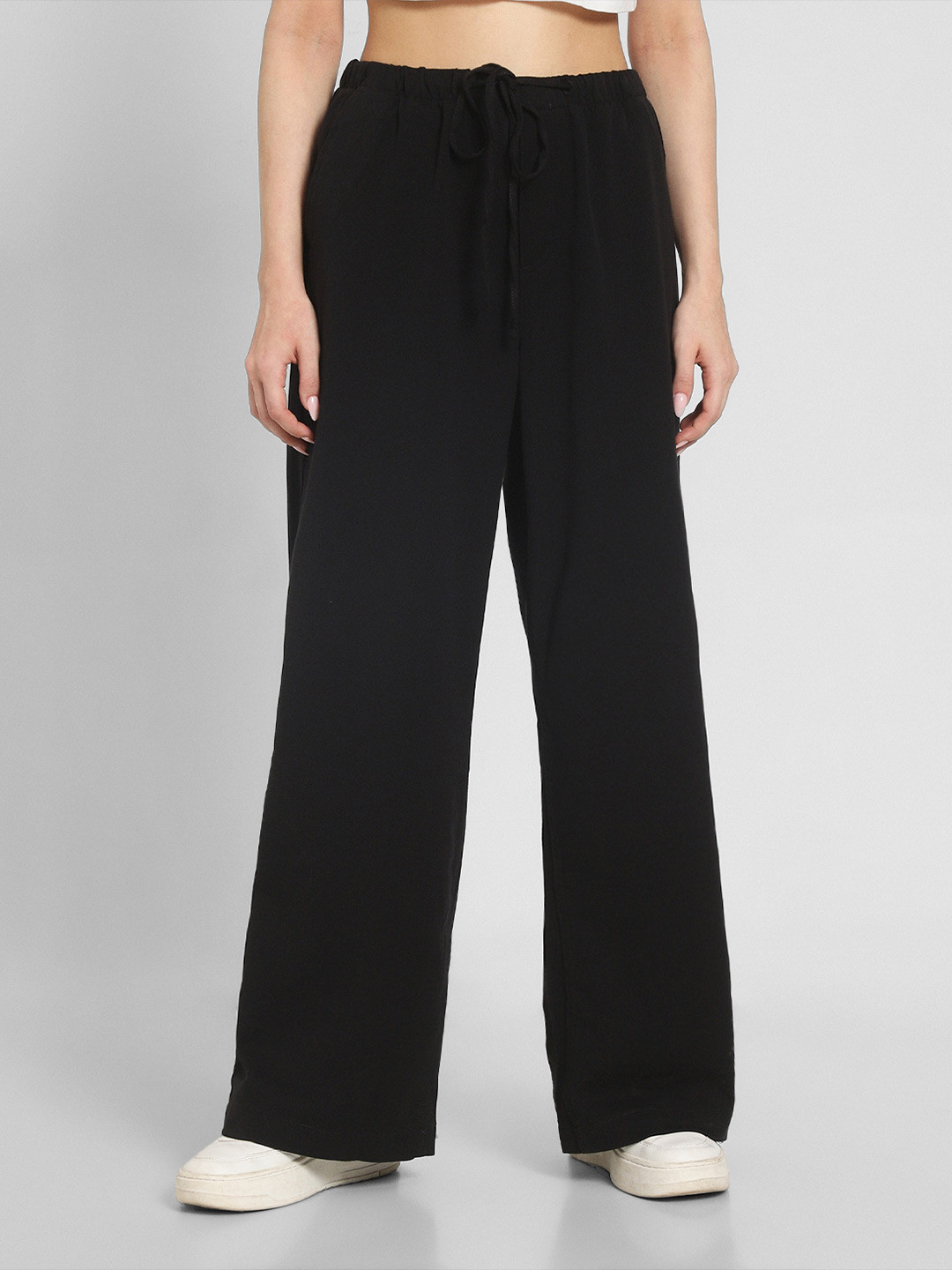 AMERICAN EAGLE OUTFITTERS Women Flared Low-Rise Trousers