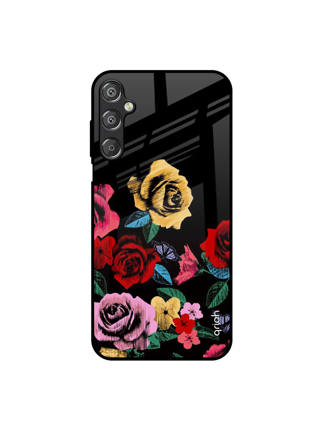 QRIOH Floral Printed Samsung Galaxy F15 5G Back Case Mobile Accessories