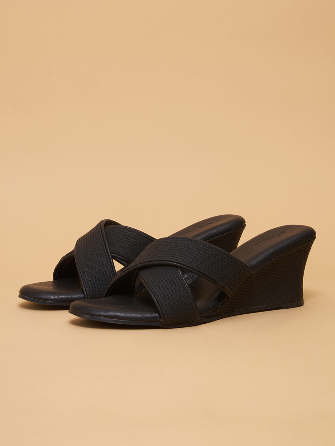 ERIDANI  Women Cross-Straps Wedge Sandals