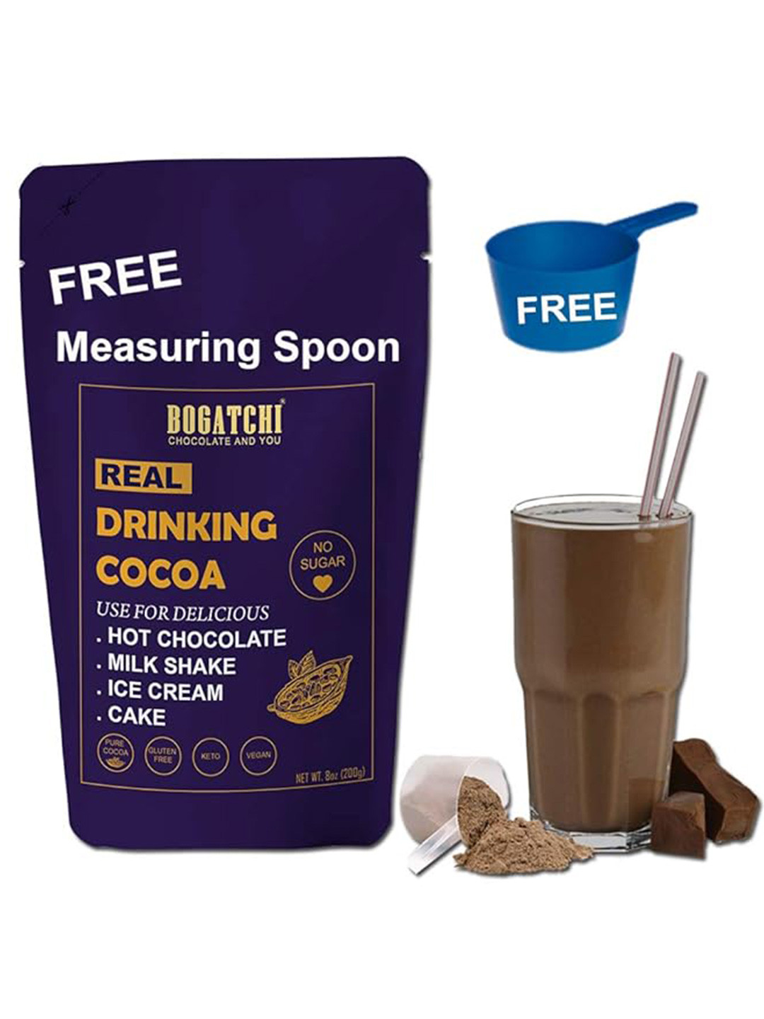 BOGATCHI Drinking Chocolate Powder - 200 g