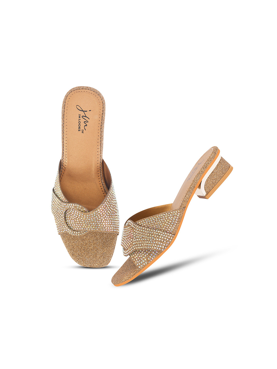 JM LOOKS Women fashion Comfortable Sole  Block heel Sandals For Girls