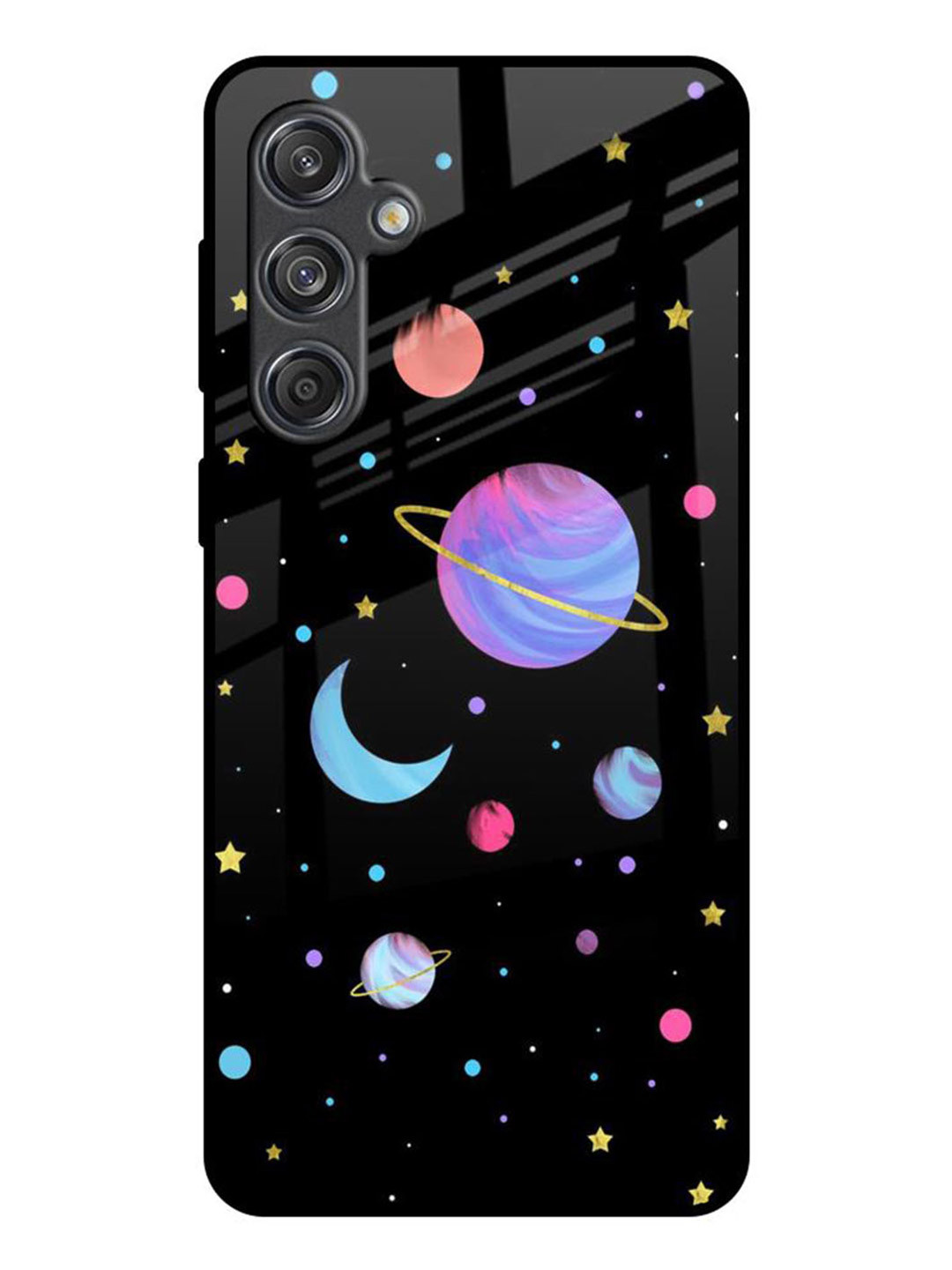 QRIOH Quirky Planet Play Printed Samsung Galaxy M55 5G Back Case