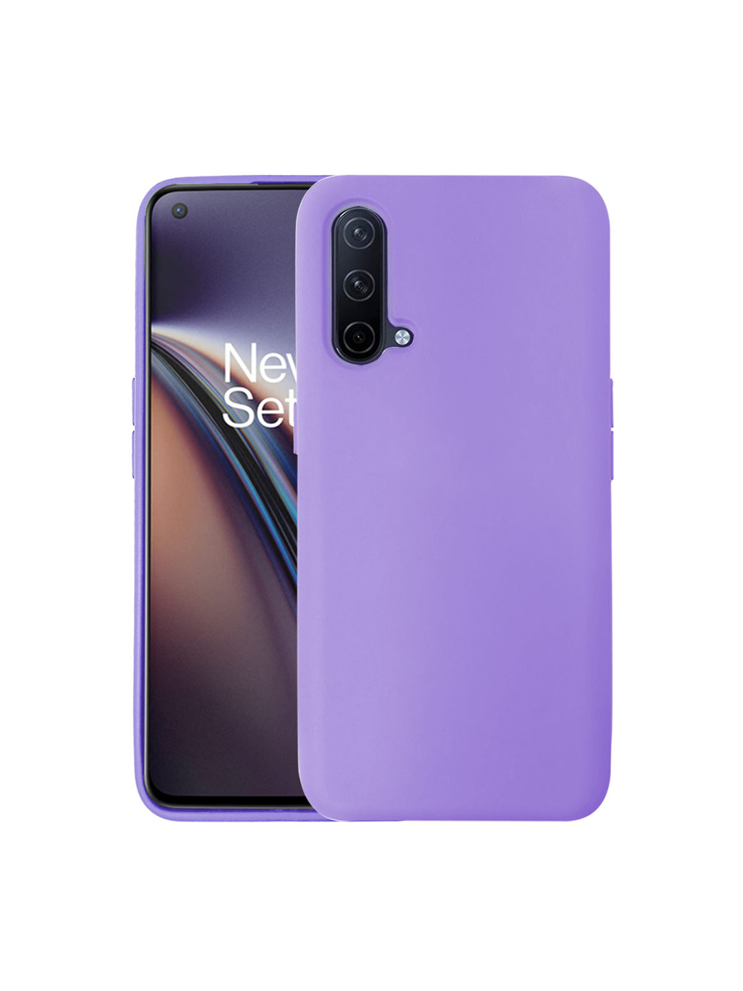 LIRAMARK Lavender OnePlus Nord CE Liquid Silicone Soft Back Cover Case