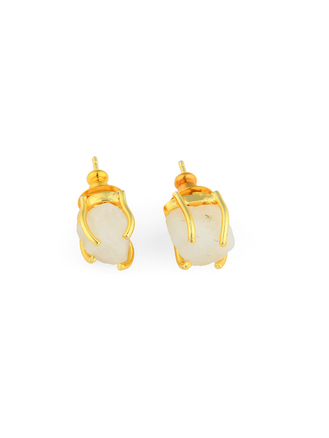 TOTAPARI Gold-Plated Contemporary Agate Studs