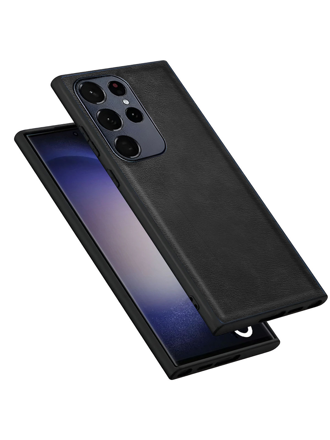 LIRAMARK Black Samsung Galaxy S23 Ultra Flexible Back Cover Case