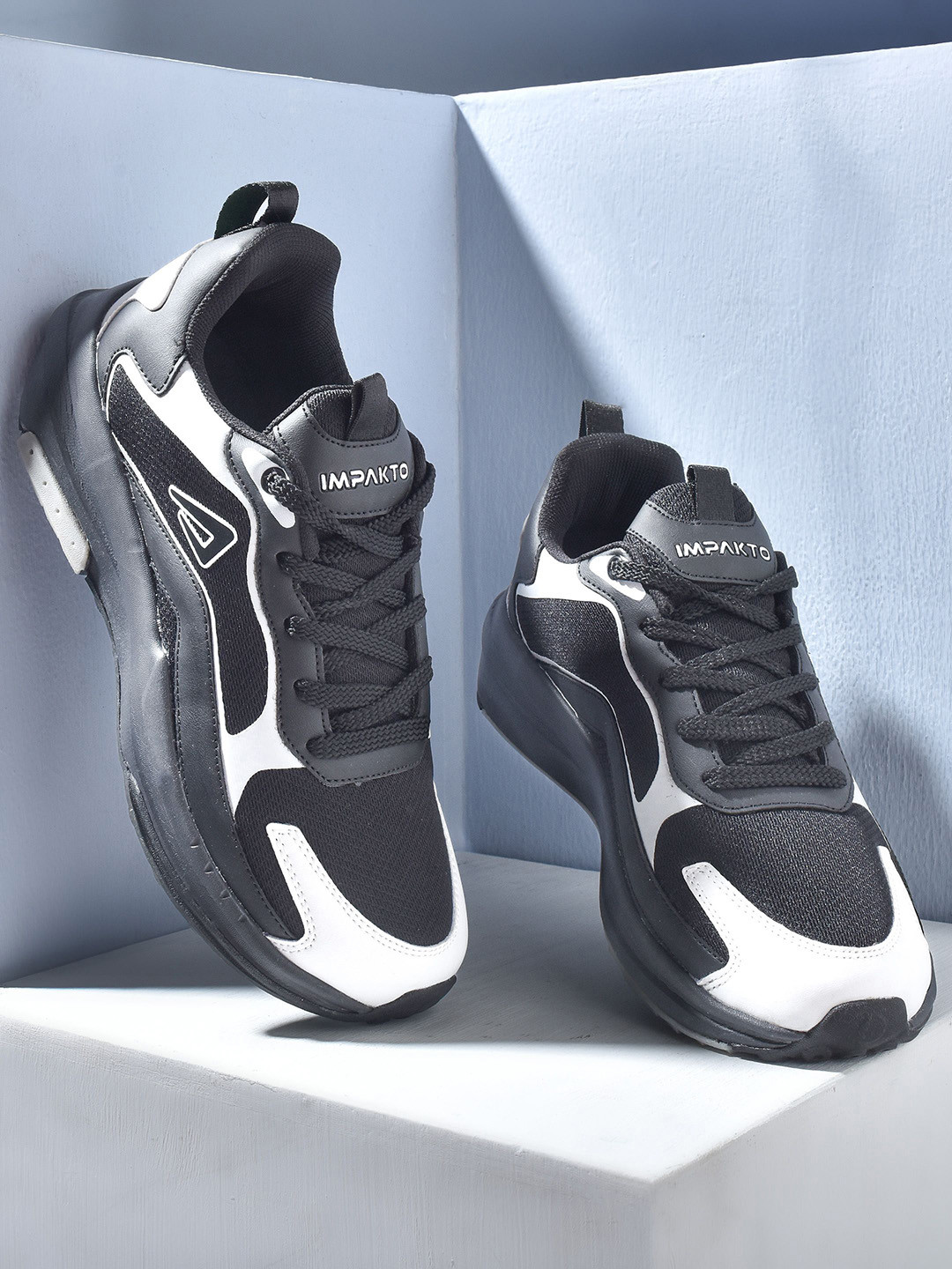 IMPAKTO Men Ember Rush Stylish Hook & Loop Sneakers