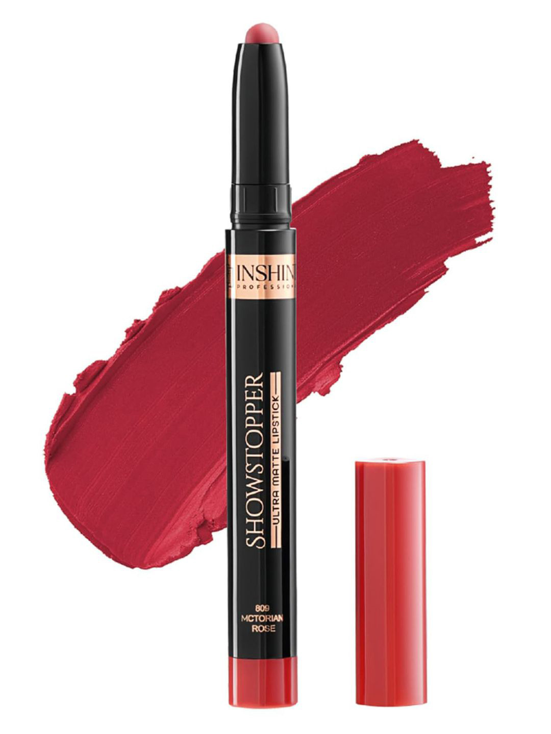 Inshine Showstopper Ultra Matte Long Lasting Lipstick - 3.5 g - Victorian Rose 809