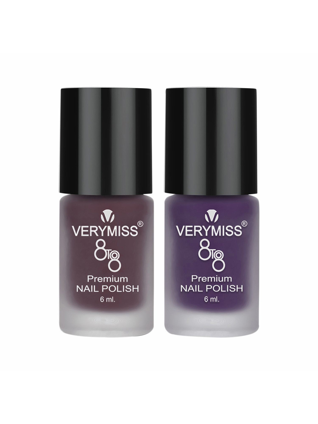 VERYMISS Set Of 2 8To8 Premium Long Lasting Nail Polish - 6 ml Each - Shade 252-260