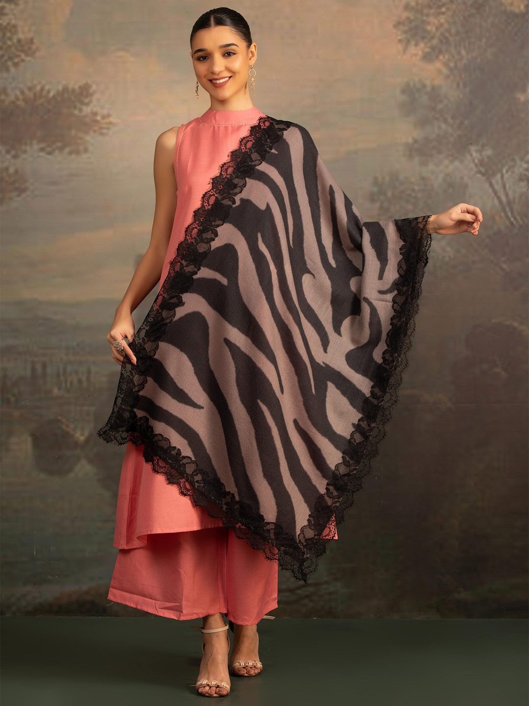 MODARTA Animal Printed Shawl
