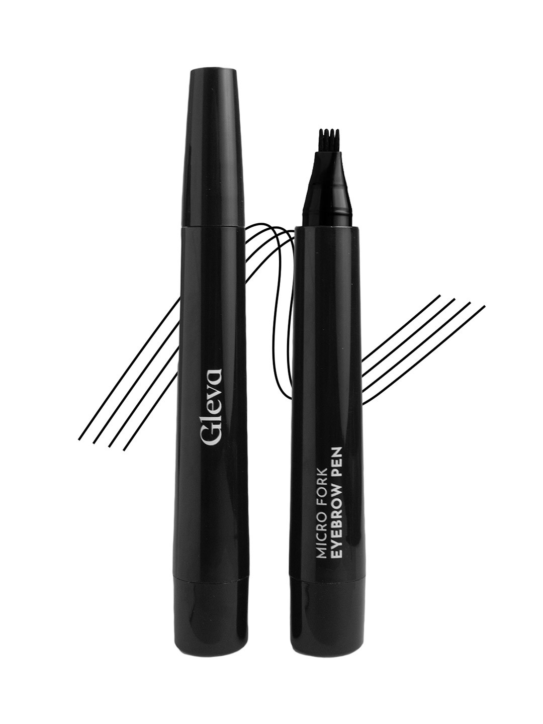 Gleva Micro Fork Waterproof Eyebrow Pen 3.5 g - Black
