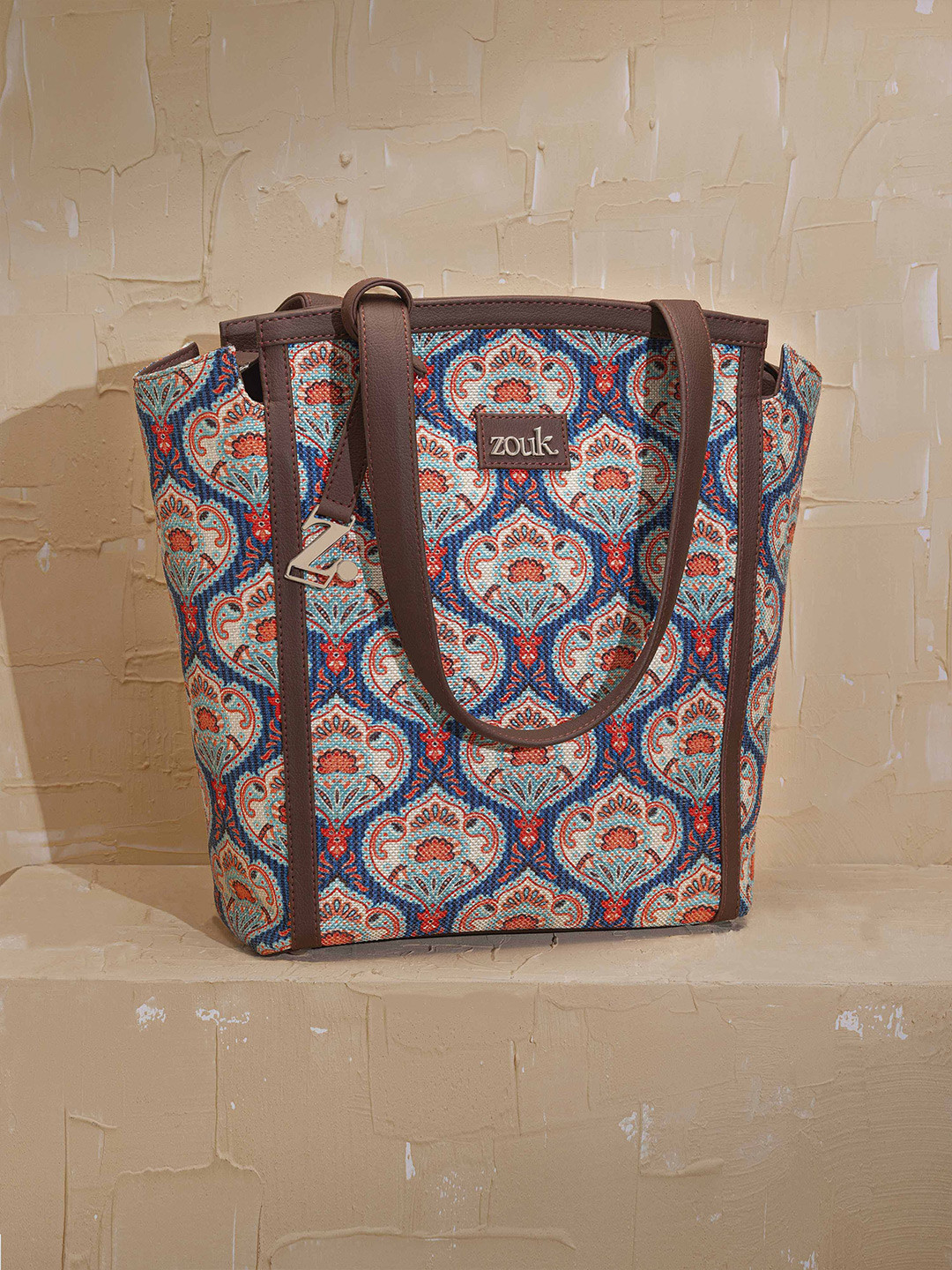 ZOUK Rhea Kapoor Adira Tote Bag - Kovil Blue