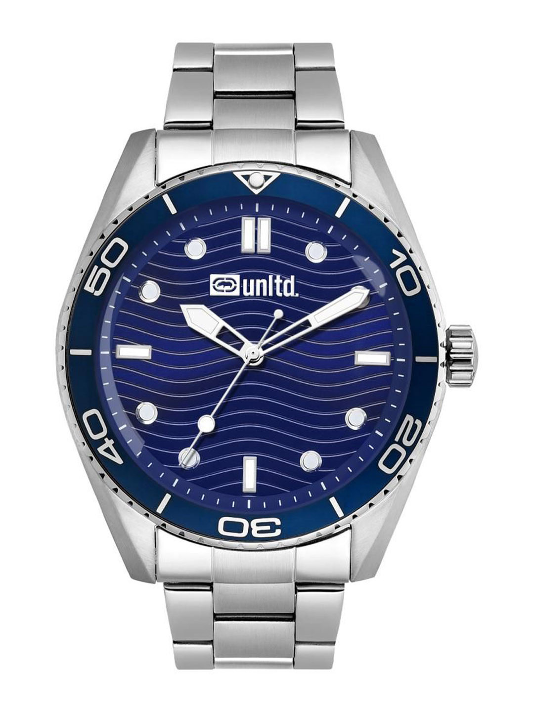 unltd. Men Brass Dial & Stainless Steel Bracelet Style Straps Analogue Watch UNG070002