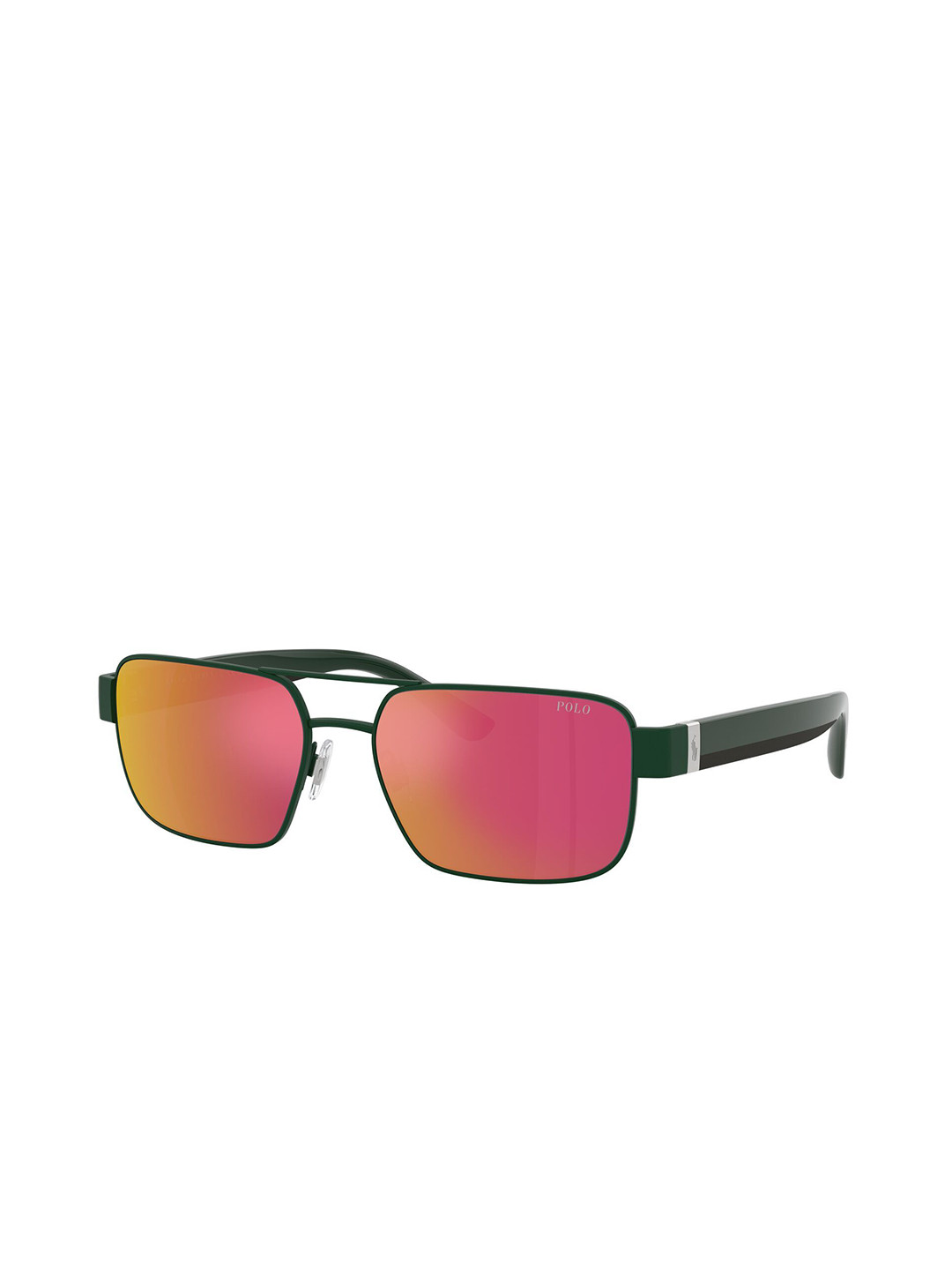 POLO RALPH LAUREN Men UV Protected Red Lens Rectangle Sunglasses - 0PH316194816Q58