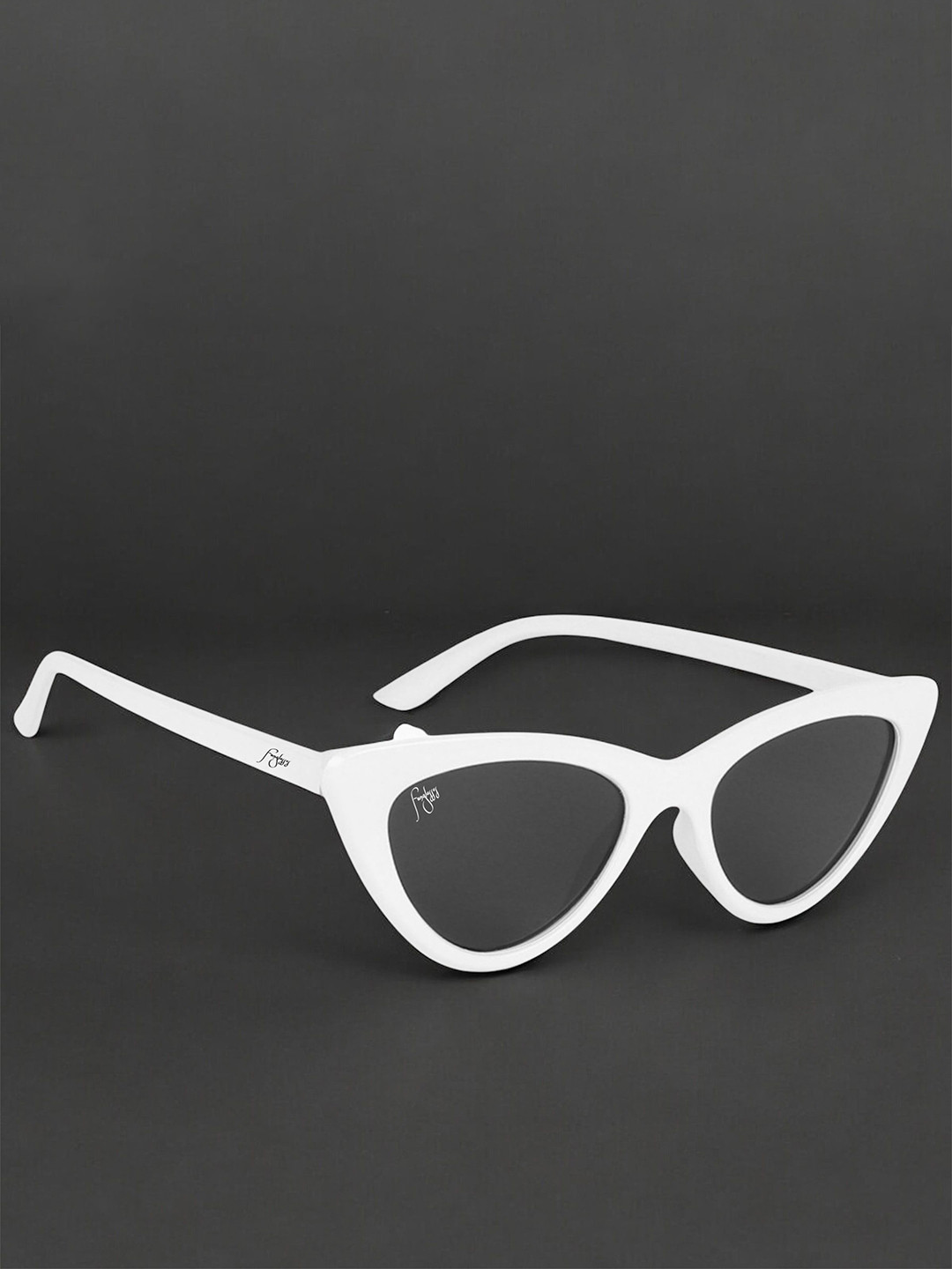 FUNGLASSES Unisex Cateye Sunglasses with UV Protected Lens CATEYE LOCAL WHITE