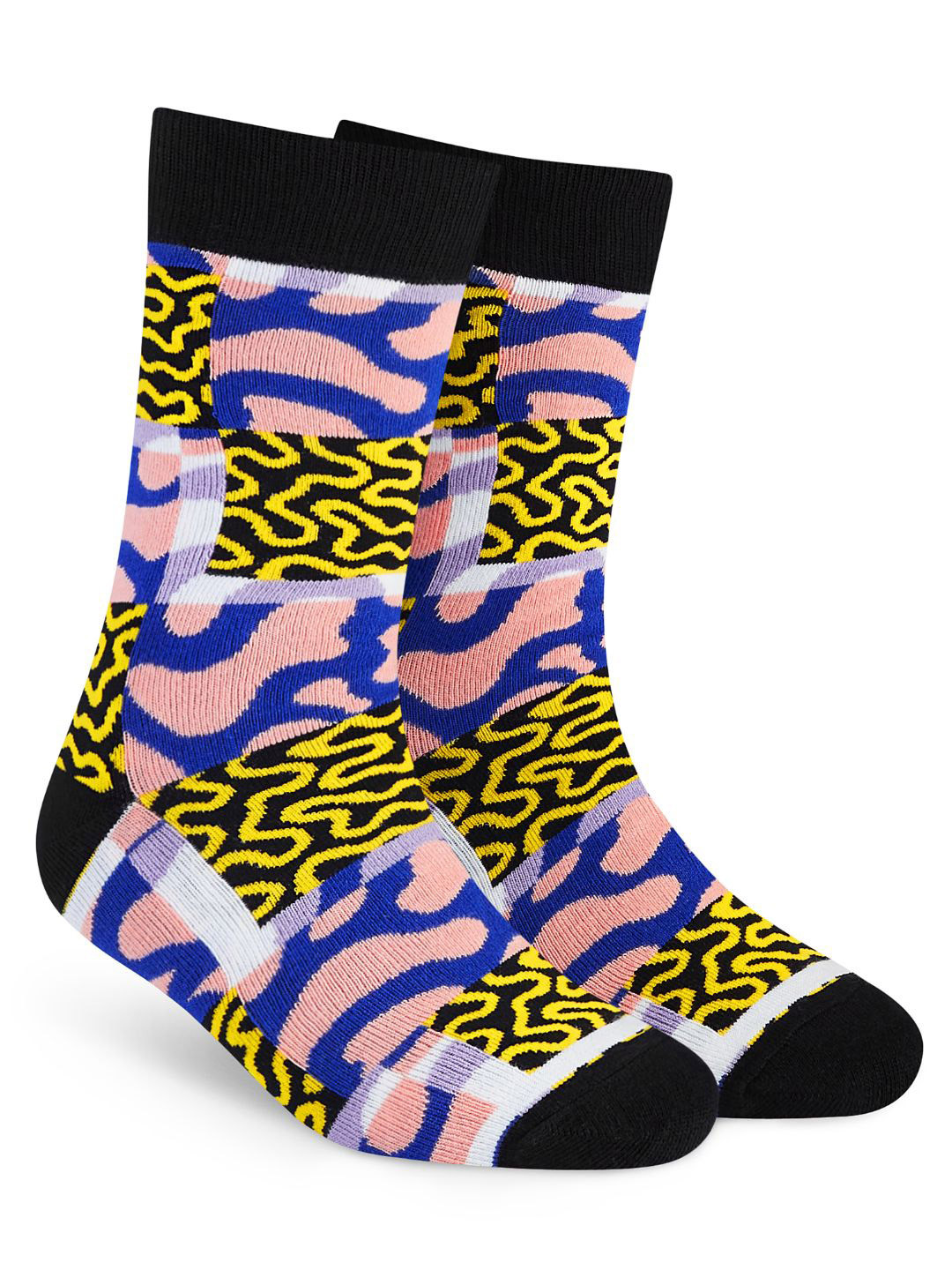 Dynamocks Crew Unisex Patterned Calf Length Socks