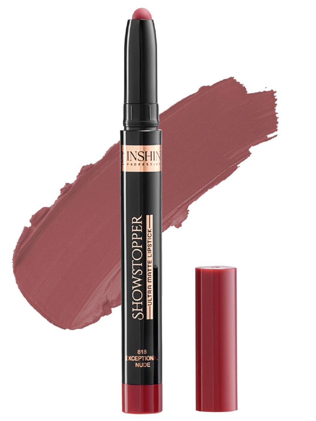 Inshine Showstopper Ultra Matte Long Lasting Matte Lipstick - 3.5 g Exceptional Nude 818