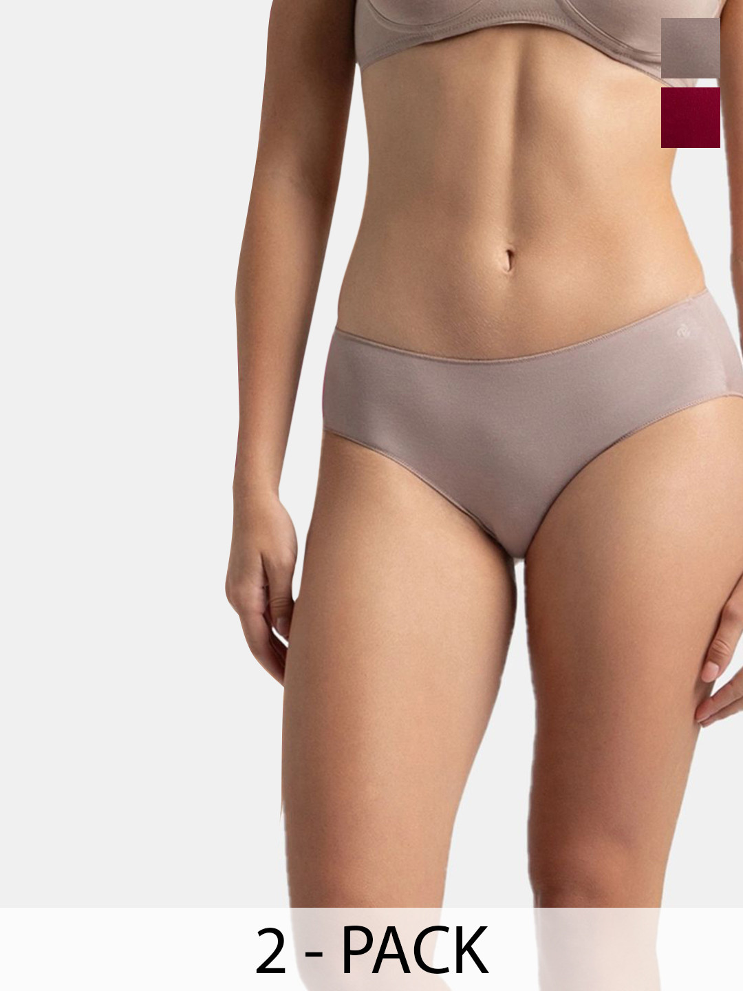 Jockey Pack of 2 High Coverage Micro Modal Hipster With Ultrasoft Concealed Waistband-1802