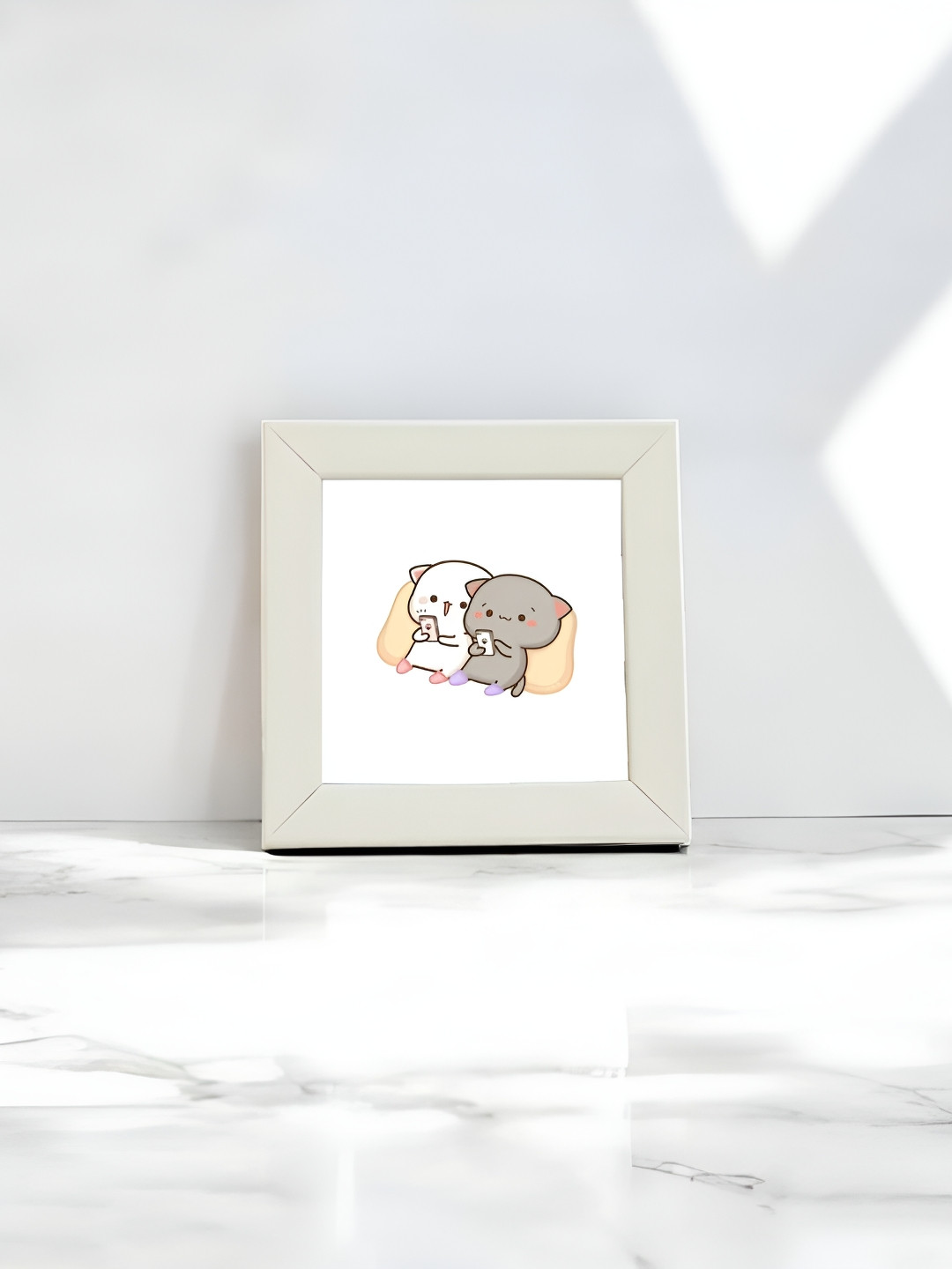 Anikmart Grey MDF Table Photo Frame With Anime Print